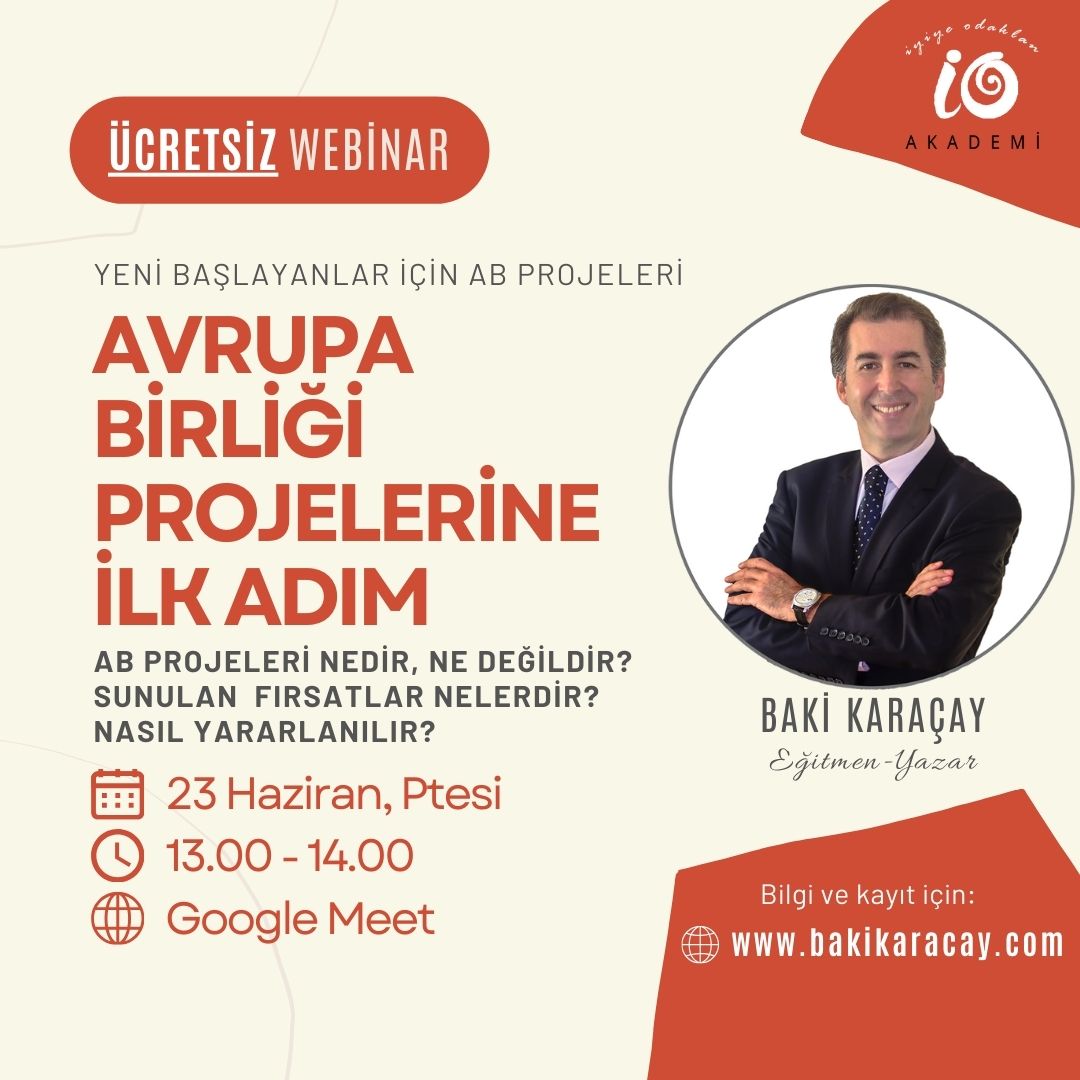 AVRUPA BİRLİĞİ PROJELERİNE İLK ADIM WEBINARI